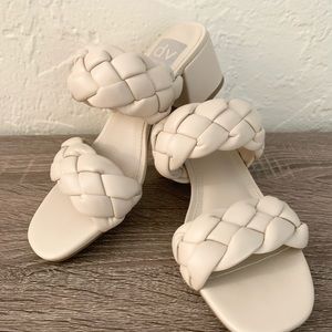 DV Dolce vita braided heel cream color - barely worn.